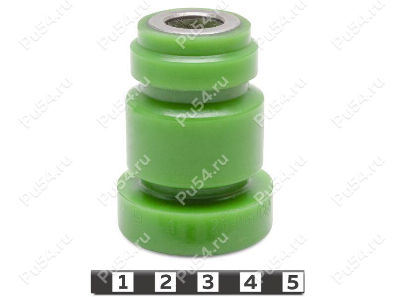 Spring silent block, rear suspension (link), Product Code 26-06-022, Polyurethane, PU54/M80/green, Image №1