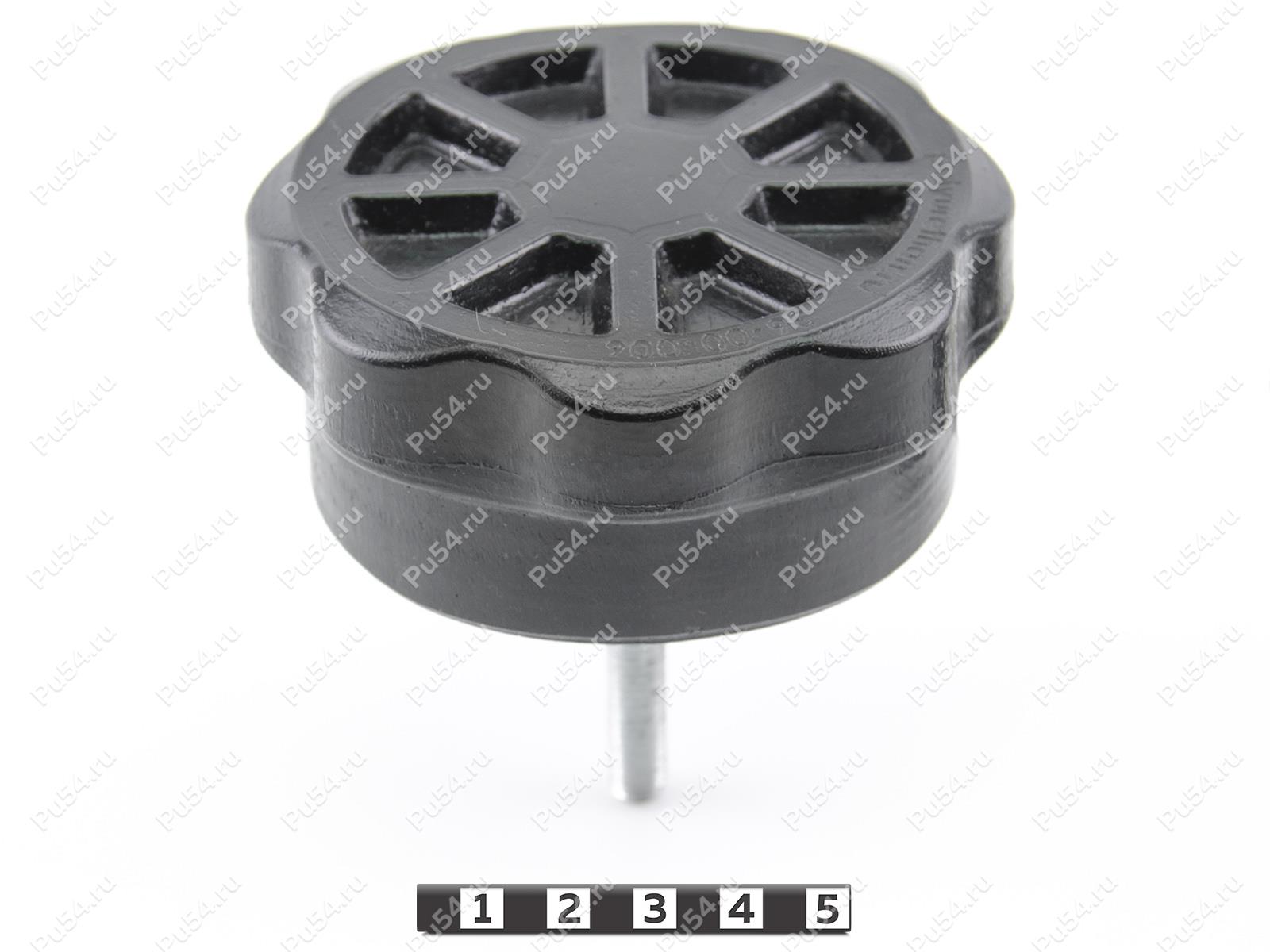 Clamping Star Knob (8-lobed, M8 screw), Product Code 36-00-006, Polyurethane, PU54/M80/black, Image №1