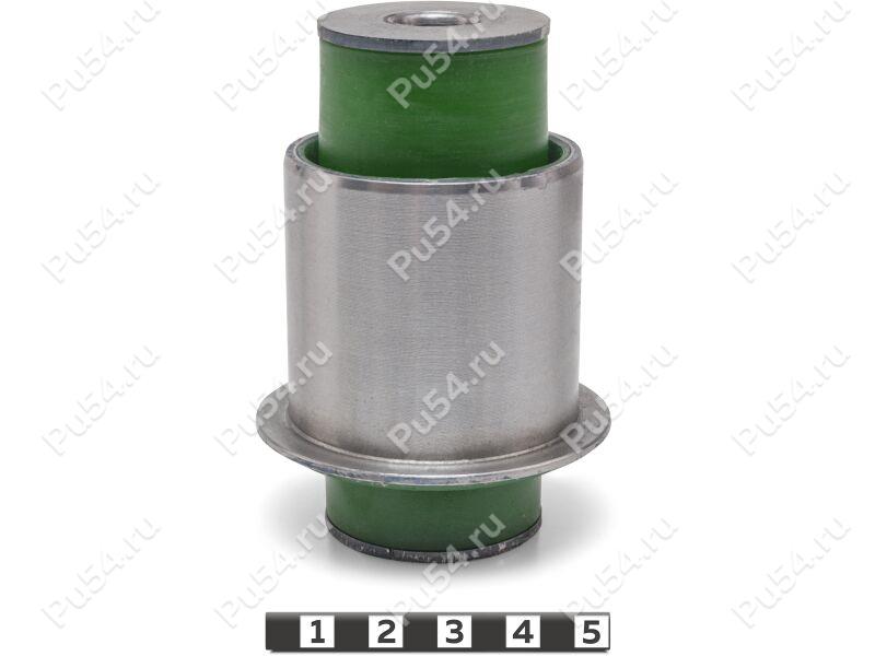 Upper control arm silent block, rear suspension, pressed-in (body), Product Code 19-06-2151, Polyurethane, PU54/M80/green, Image №1