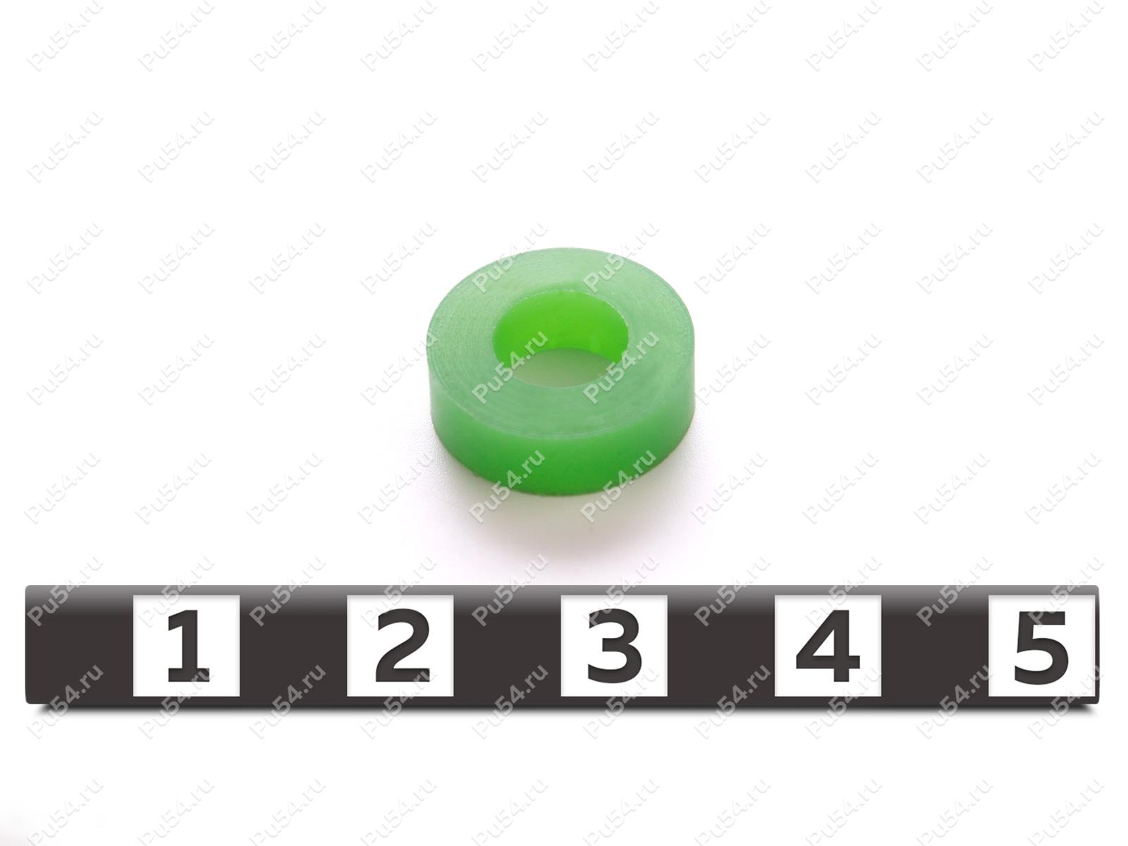 Резинка регулятора D14 x d7 x H4, Product Code 33-01-1675, Polyurethane, PU54/M80/зеленый, Image №1