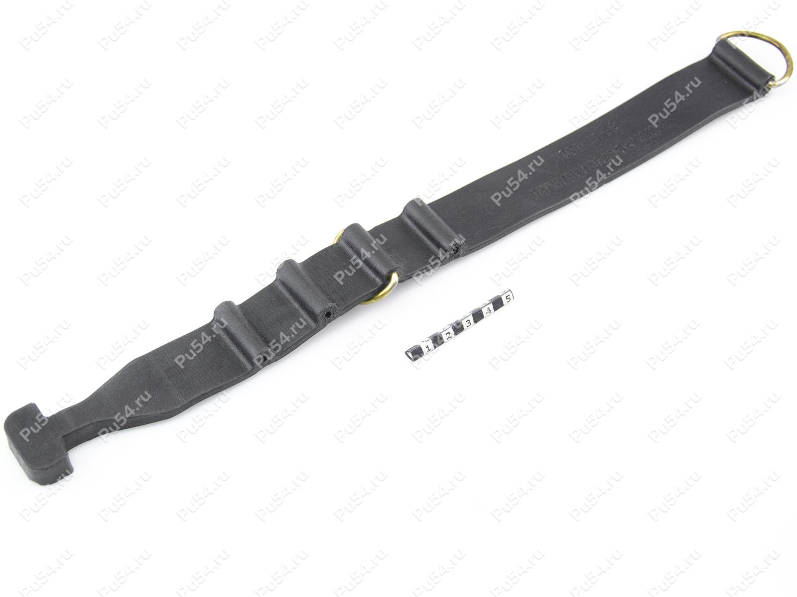 Fixing strap (2 rings), modernized, Product Code 33-17-0501, Polyurethane, PU54/M71/black, Image №1