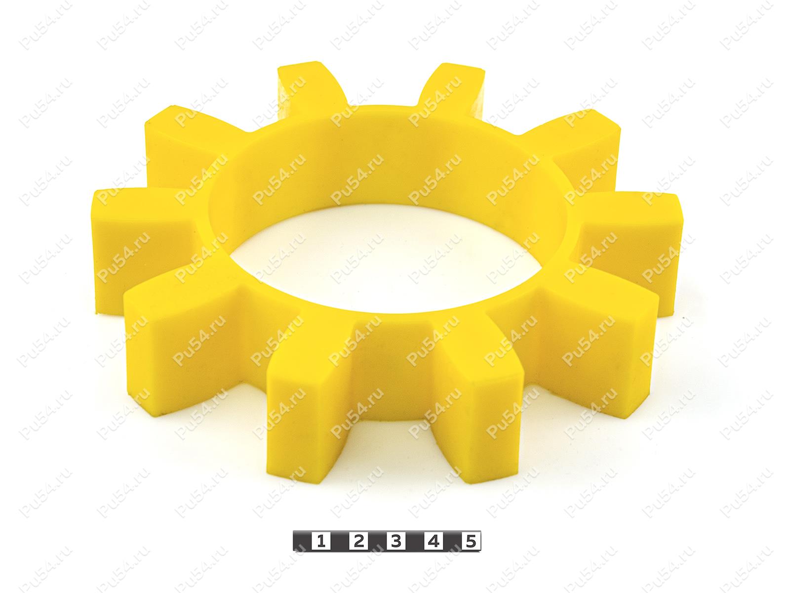 Sprocket D 178 x d 117 x H 34,5 (10 beams), Product Code 33-01-1220, Polyurethane, PU54/M95/желтый, Image №1