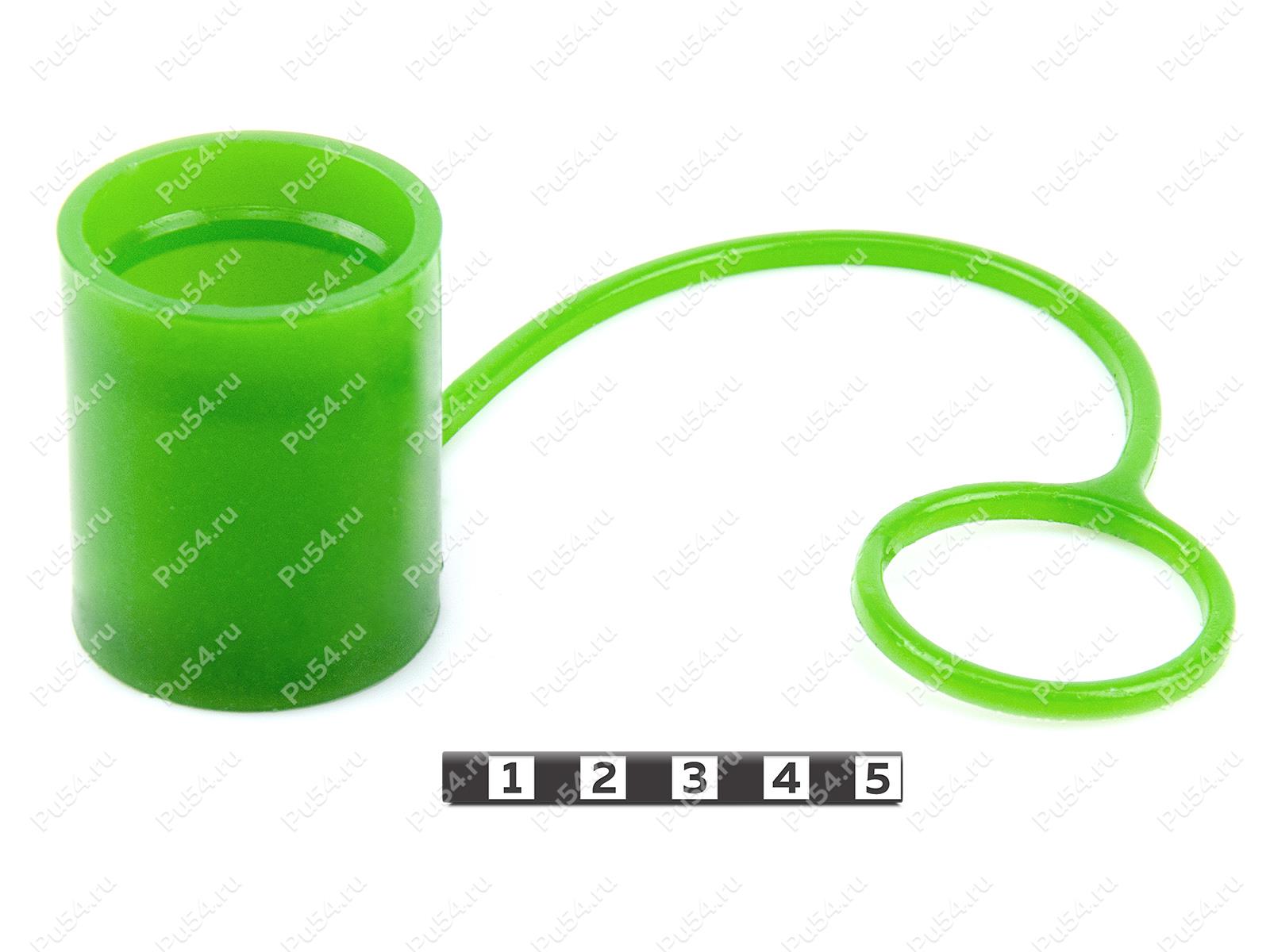 Hydraulic hose tip plug, 36.5 mm diameter, Product Code 0-00-9752, Polyurethane, PU54/M80/зеленый, Image №1
