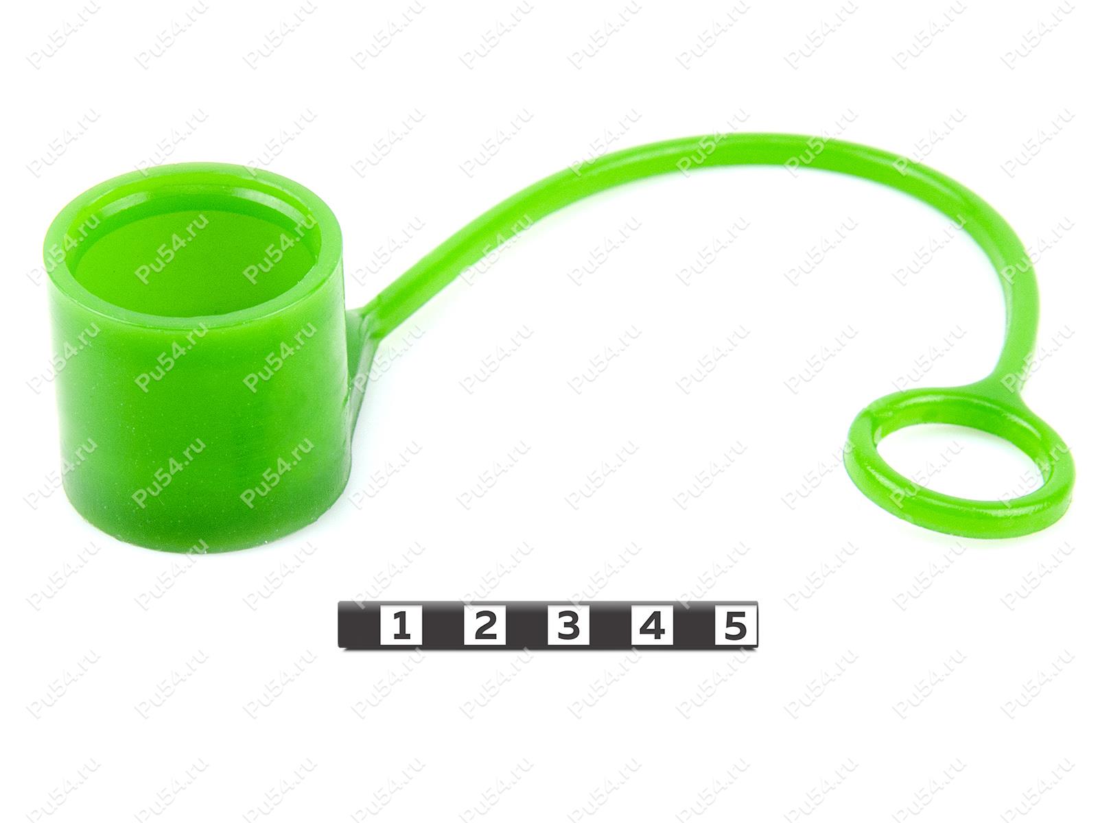 Hydraulic hose tip plug, 31.5 mm diameter, Product Code 0-00-9741, Polyurethane, PU54/M80/зеленый, Image №1