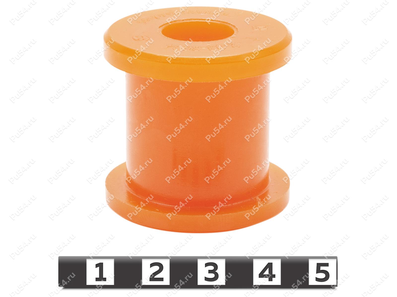 Shock absorber bushing, Product Code 2-03-3034, Polyurethane, PU54/M71/orange, Image №1