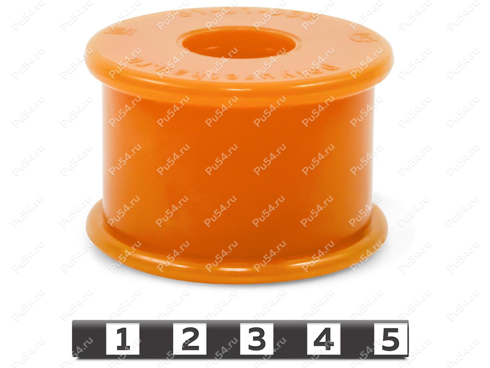 Stabilizer bushing, front suspension, ID =20 mm, Product Code 31-01-033, Polyurethane, PU54i/K72/темно-оранжевый, Image №1