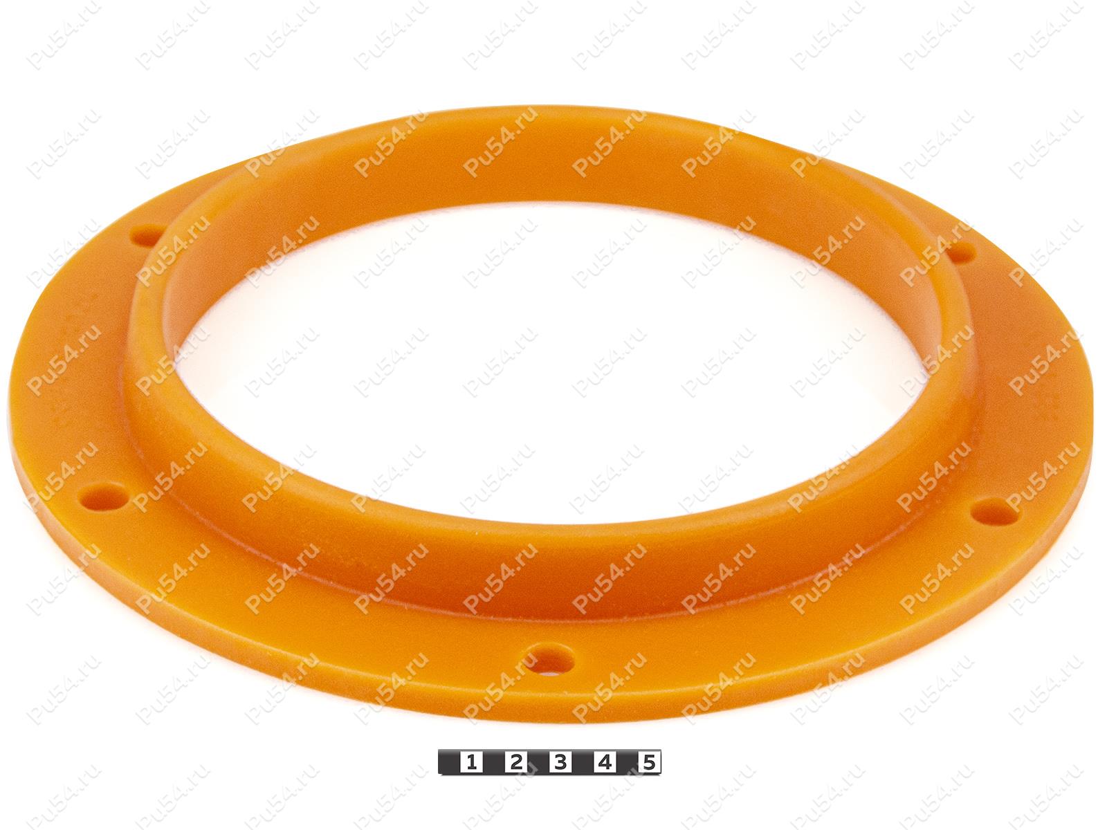 Coupling D 281 x d 200 x h26, Product Code 33-01-588, Polyurethane, PU54/M72/оранжевый, Image №1