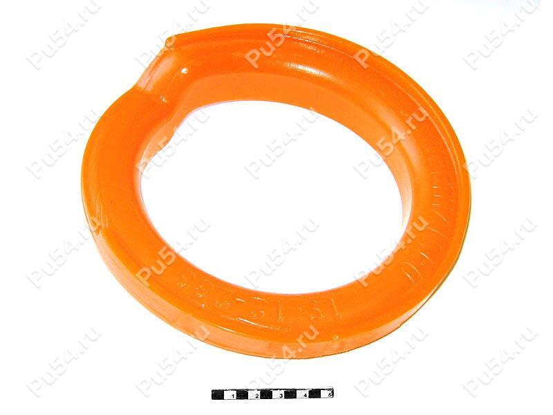 Spring lower cushion, front suspension., Product Code 19-12-233, Polyurethane, PU54i/K72/темно-оранжевый, Image №1