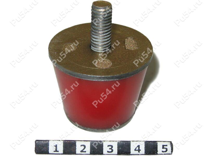 Vibration mount D 40 x H 31-М8, Product Code 33-01-762, Polyurethane, PU54/K65/red, Image №1