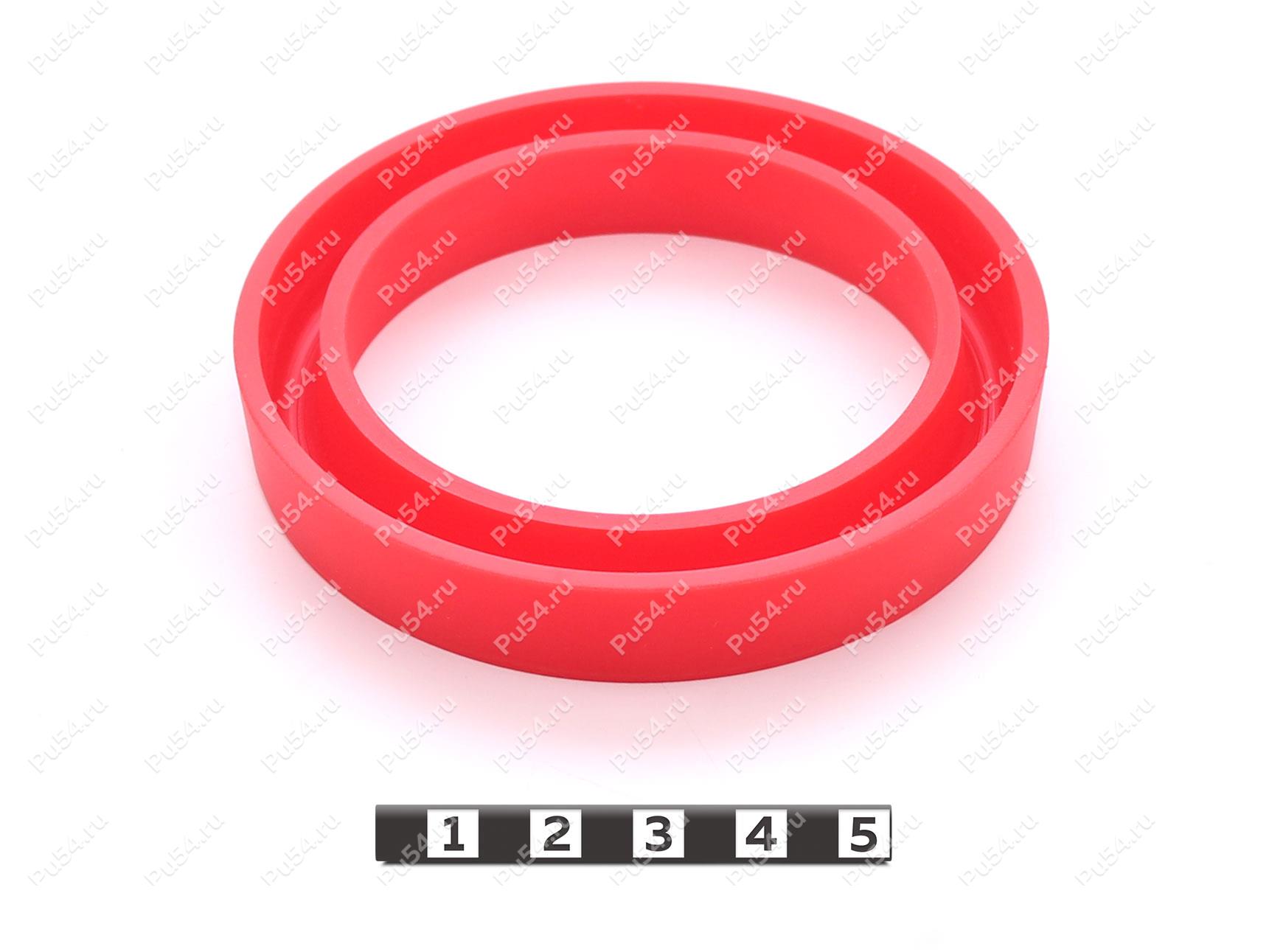 Манжета U 85*65*14, кольцо 65, Product Code 33-78-136, Polyurethane, PU54/M92/красный, Image №1