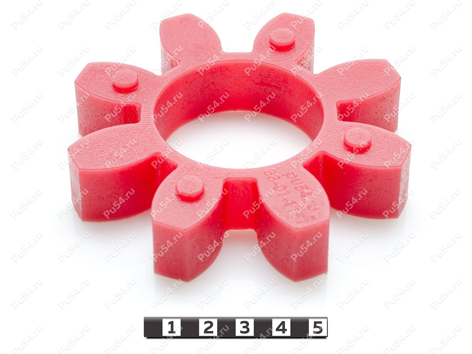 Elastic coupling sprocket 135 * 68 * 26 (8 beams), Product Code 33-01-1153, Polyurethane, PU54/M95/yellow, Image №1