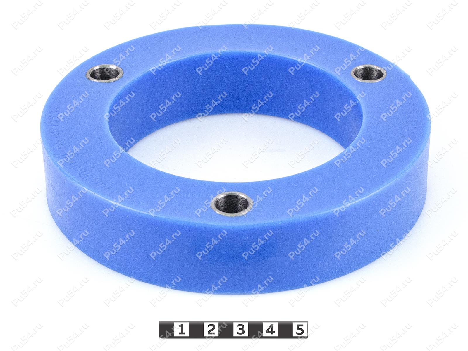 Rear shock absorber strut spacer, 30 mm, Product Code 9-12-1393, Polyurethane, Полипропилен со втулками серый, Image №1