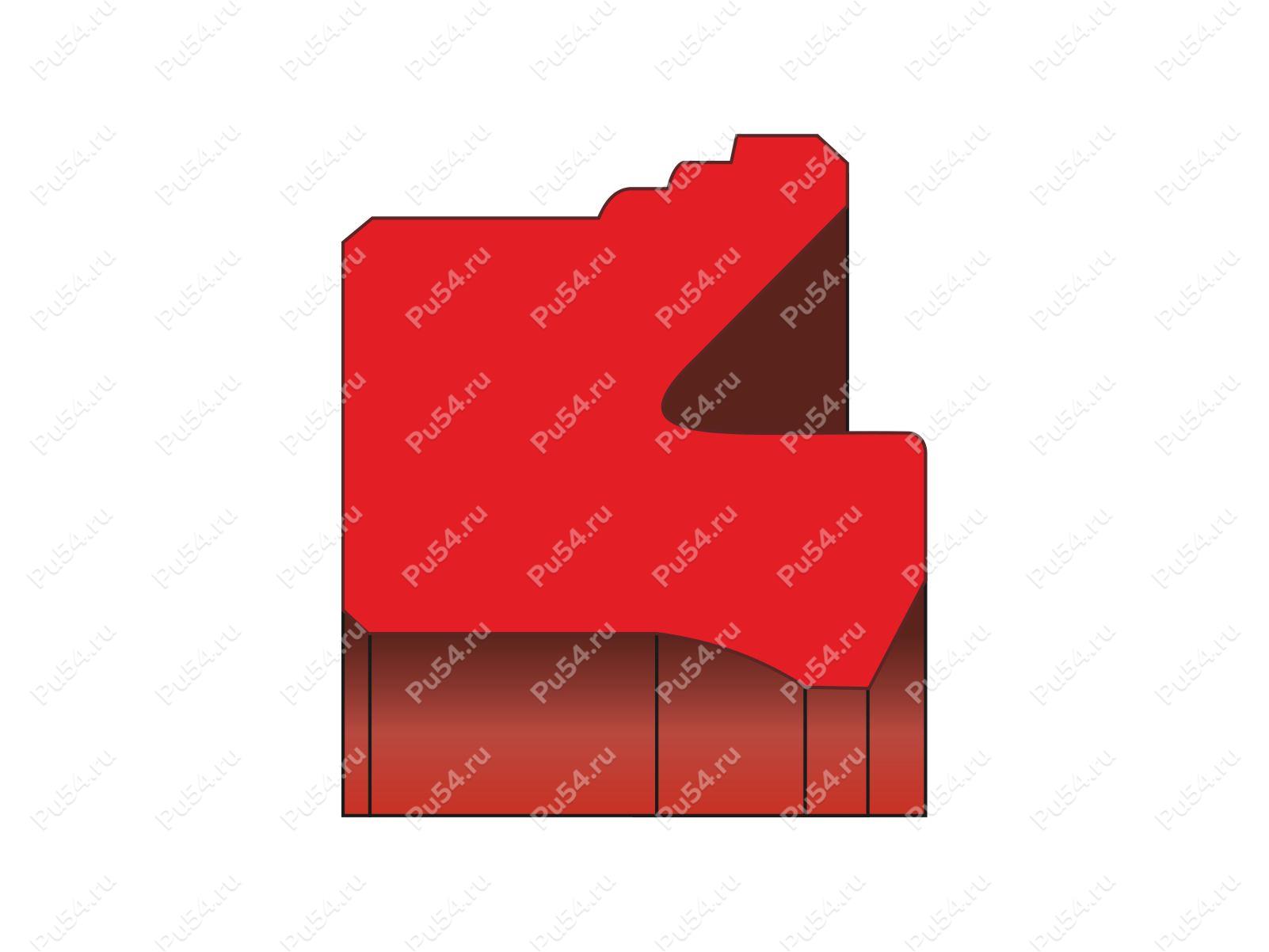 Уплотнение поршня 50x40x6,5/7 аналог PGY-50 SAKAGAMI, Product Code 70-08-263506, Polyurethane, PU54/M87/синий, Image №1