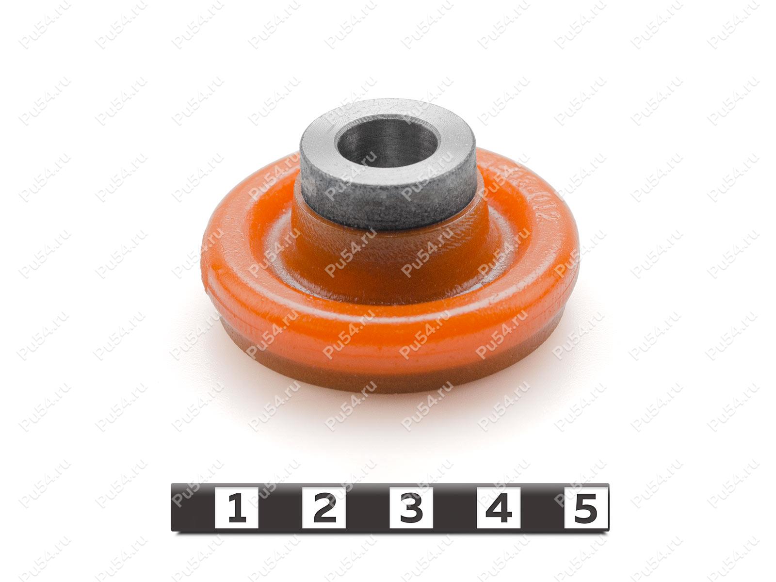 Подушка верхнего крепления амортизатора кабины с выступом, Product Code 31-03-012, Polyurethane, PU54/M72/оранжевый, Image №1