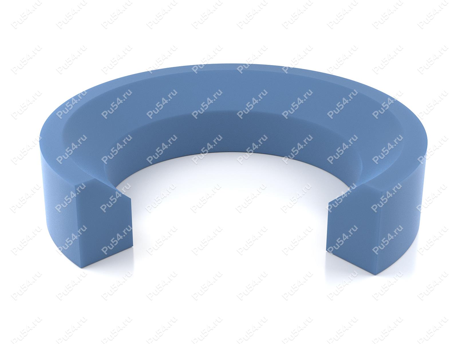Кольцо 13,8х18,9х1,5х0,8 аналог ED RING 16 DIN 3869 WD профильное, Product Code 70-08-93405, Polyurethane, PU54/M87/синий, Image №1