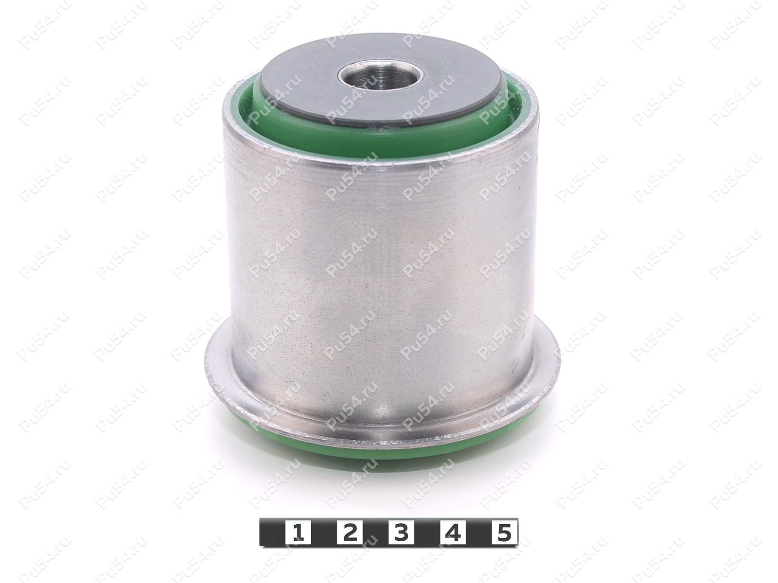 Lower control arm rear silent block, front suspension, Product Code 10-06-23341, Polyurethane, PU54/M80/green, Image №1