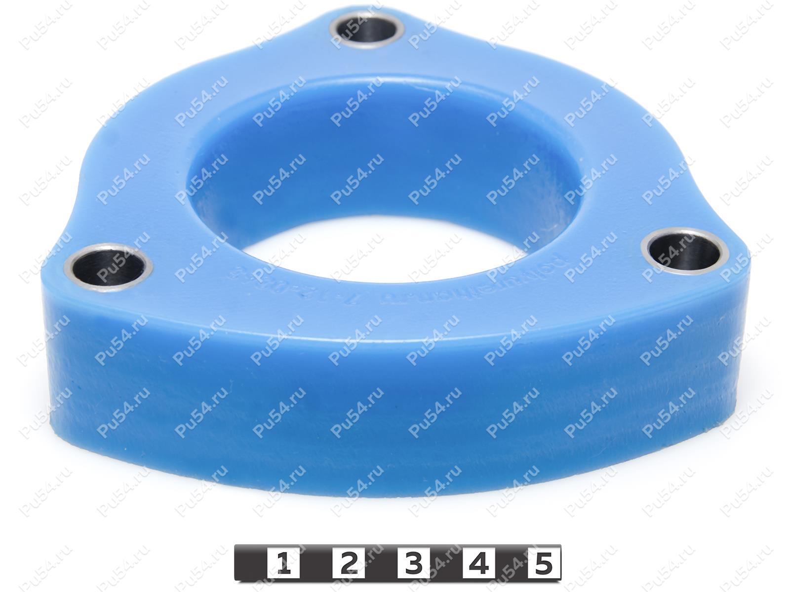 Front shock absorber strut spacer (lift+ 30 mm), Product Code 7-12-0363, Polyurethane, Полипропилен со втулками серый, Image №1
