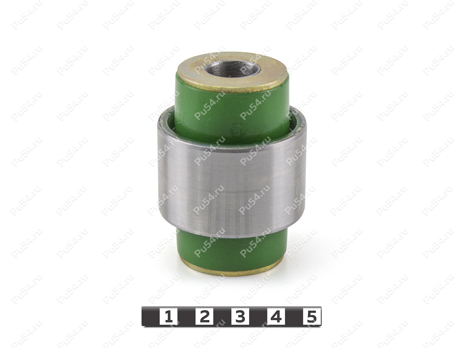 Hub silent block, rear suspension, pressed-in, Product Code 16-06-1301, Polyurethane, PU54/M80/зеленый, Image №1