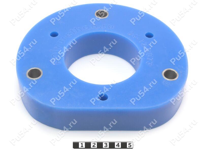 Front shock absorber strut spacer (lift+ 30 mm), Product Code 26-12-0073, Polyurethane, Полипропилен со втулками серый, Image №1