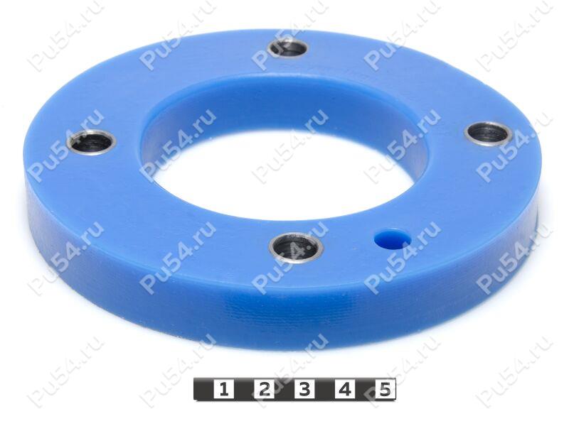Front shock absorber strut spacer, 20 mm, Product Code 26-12-0082, Polyurethane, Полипропилен со втулками синий, Image №1