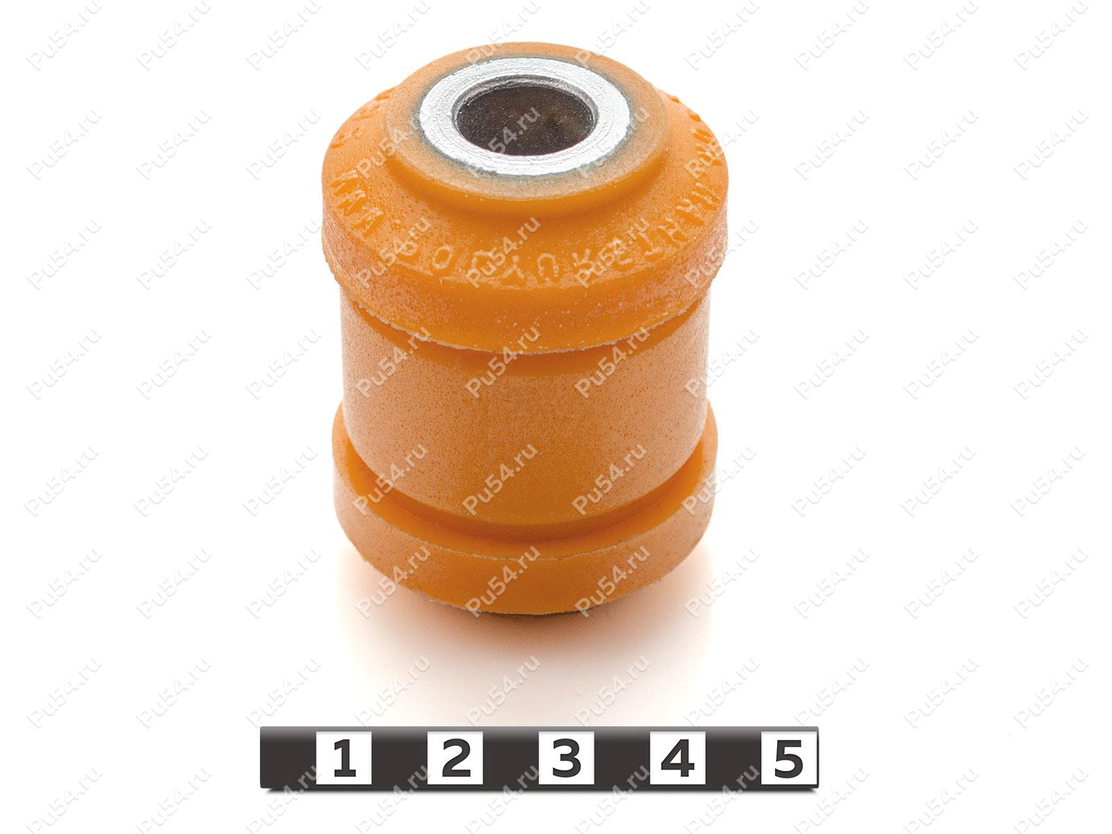 Lower control arm silent block, front suspension., Product Code 17-06-082, Polyurethane, PU54/M72/оранжевый, Image №1