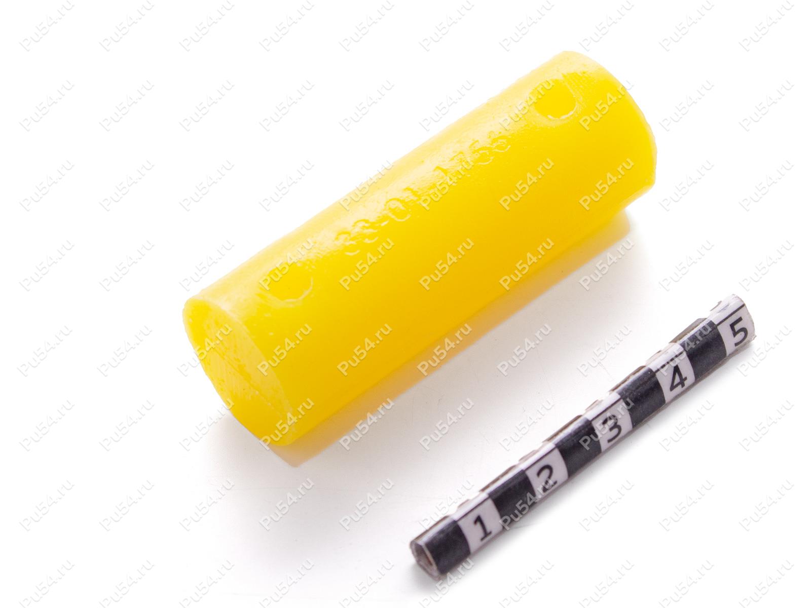 Цилиндр с отверстиями D 20 х H 56, Product Code 33-01-1756, Polyurethane, PU54/M95/желтый, Image №1