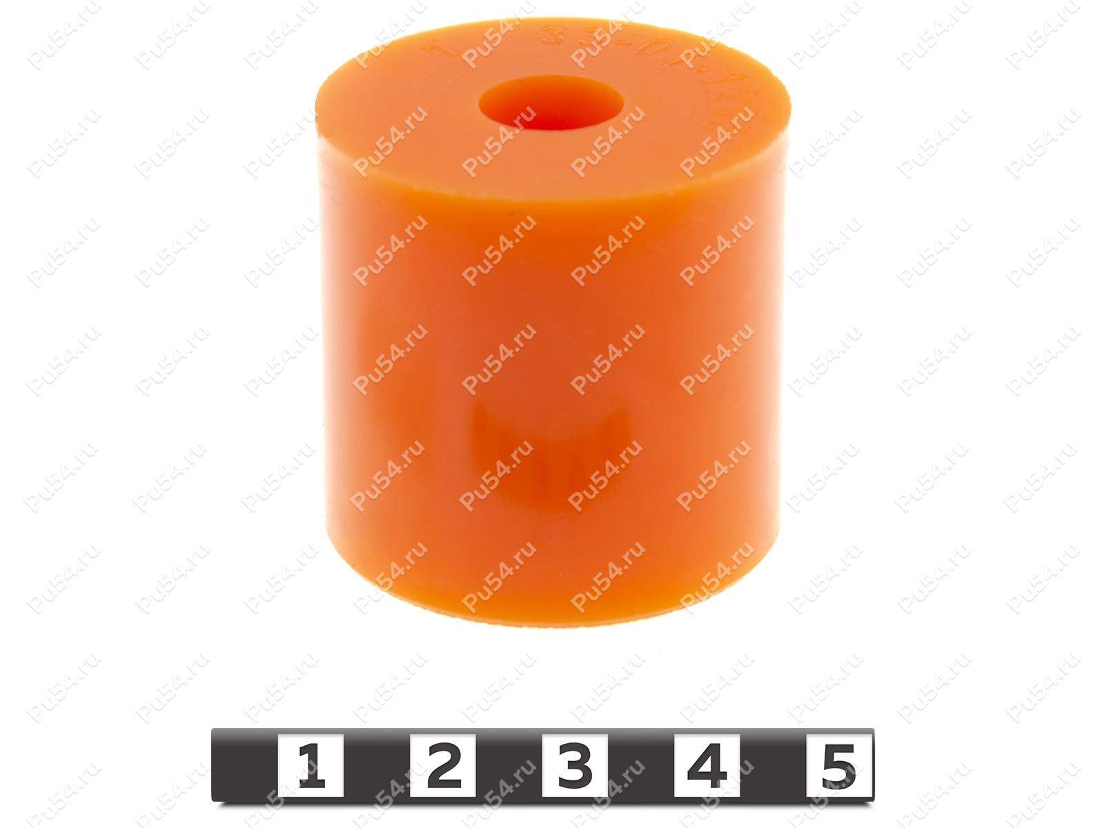 Damper bush D 38.2 x d 11.8 x H 38, Product Code 33-01-1208, Polyurethane, PU54/M71/orange, Image №1