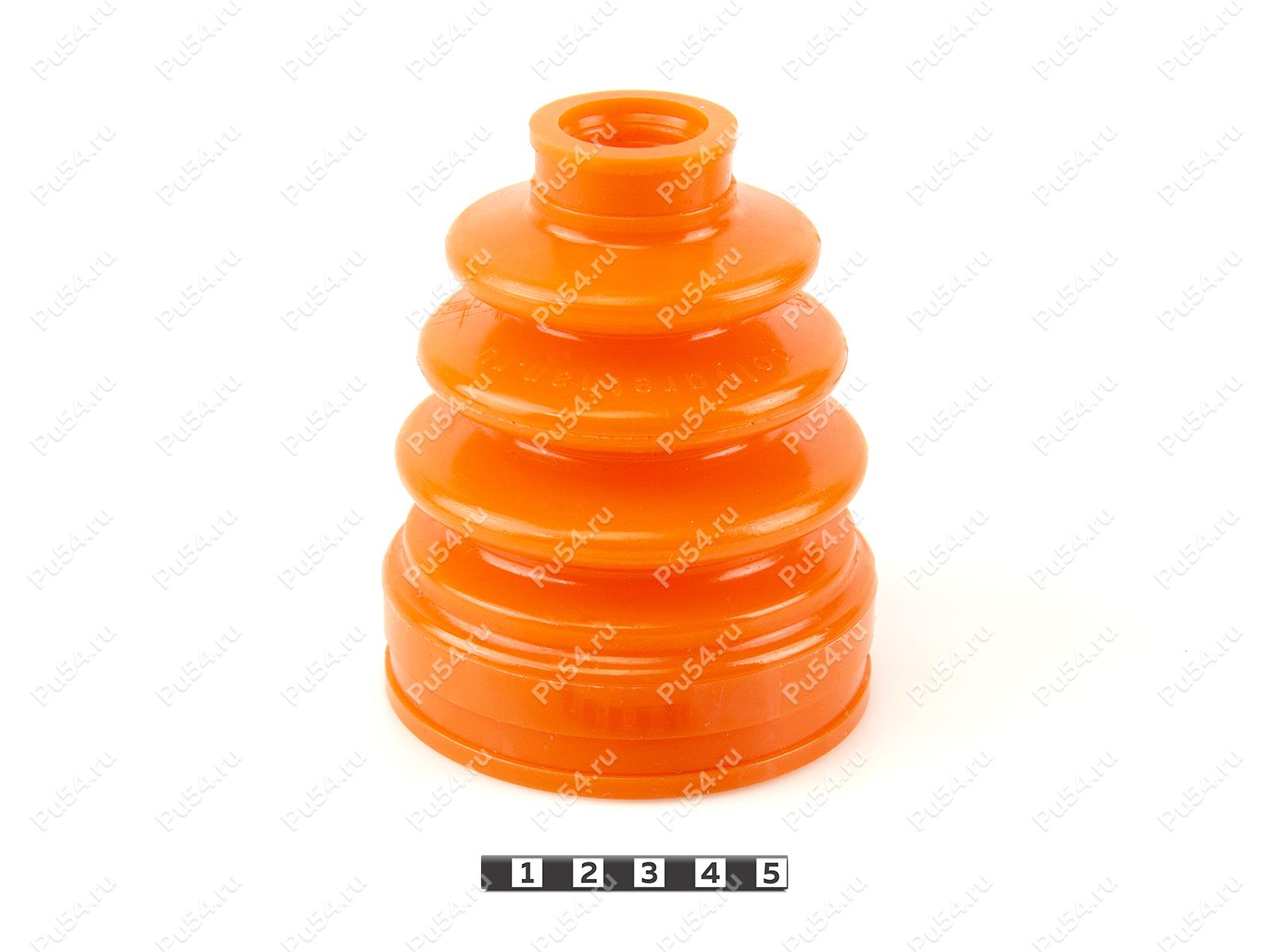 CV-joint dust boot (inner), front suspension, Product Code 2-05-007, Polyurethane, PU54/M71/orange, Image №1