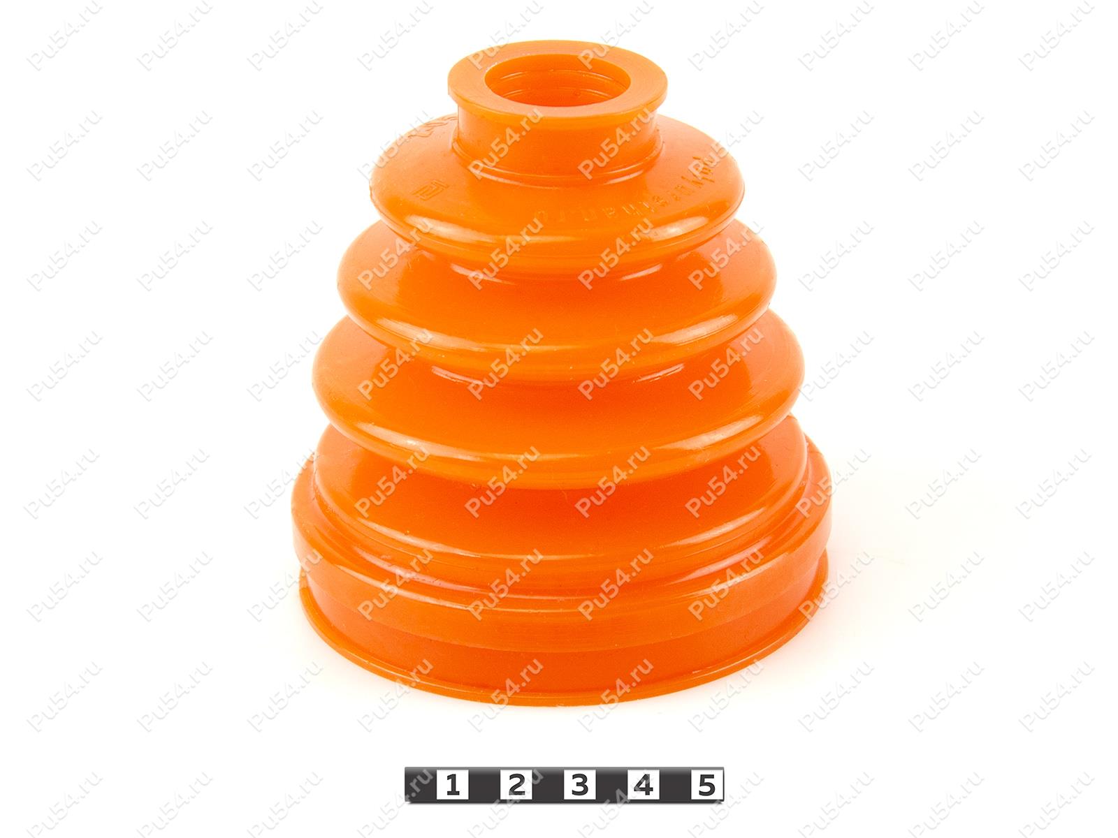 Right inner CV-joint dust boot, front suspension, Product Code 2-05-008, Polyurethane, PU54/E72/red, Image №1