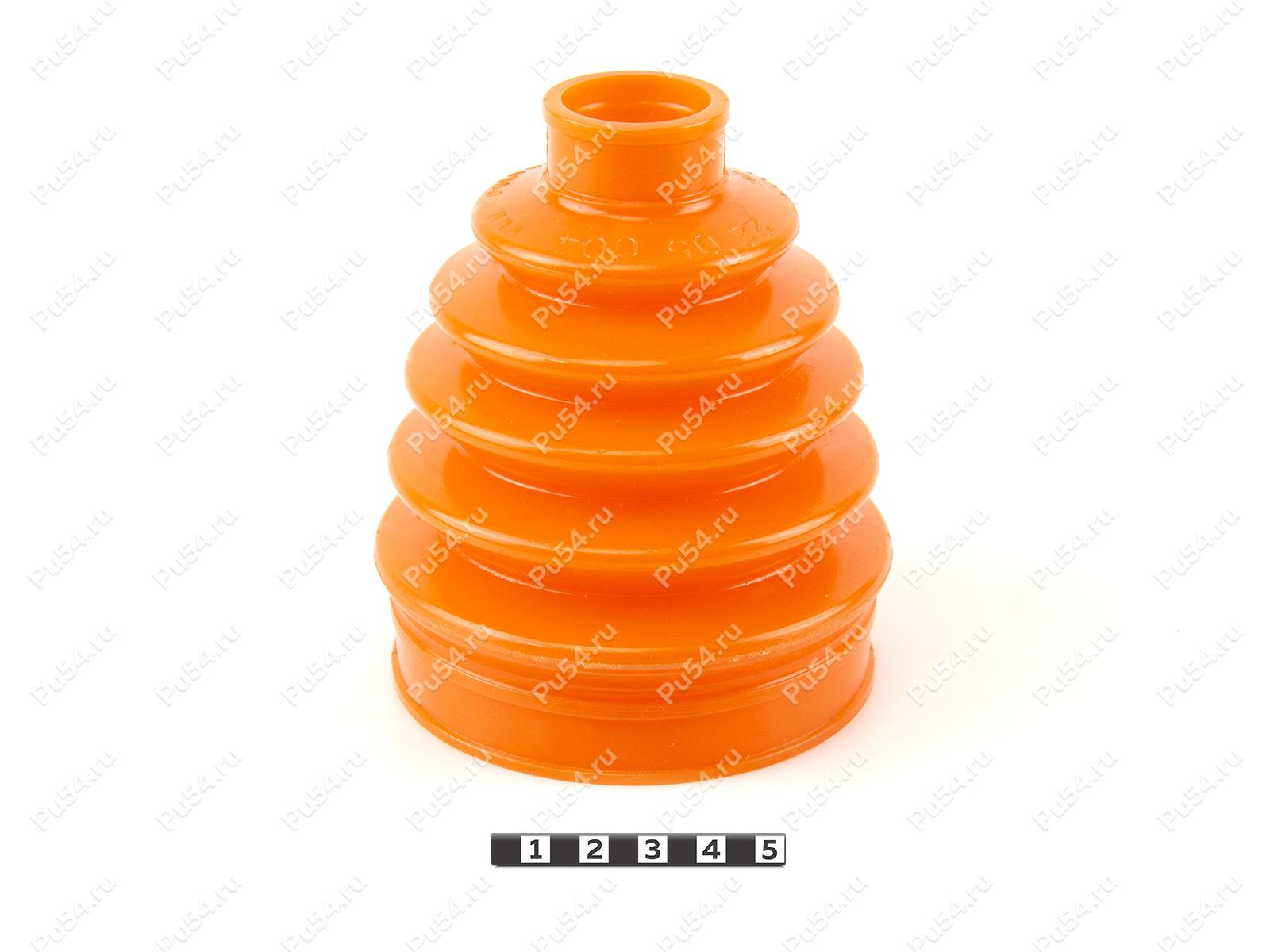 CV-joint dust boot (outer), front suspension, Product Code 22-05-004, Polyurethane, PU54/E72/черный, Image №1