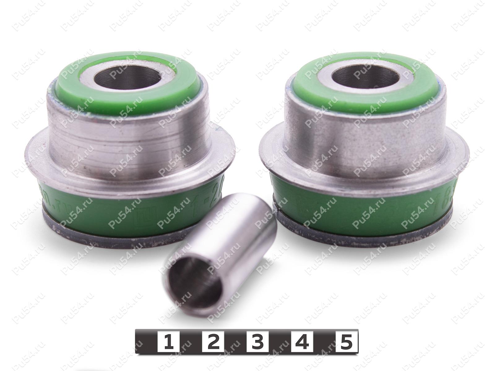 Low control arm front silent block (2 pcs), front suspension, pressed-in, Product Code 1-20-1831, Polyurethane, Image №1