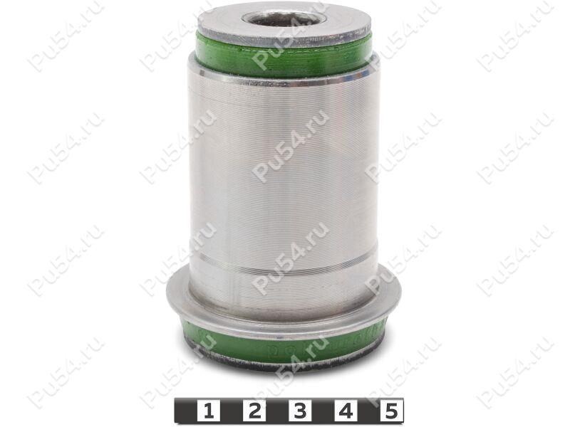 Lower control arm silent block, front suspension (pressed-in), Product Code 4-06-1731, Polyurethane, PU54/M80/green, Image №1