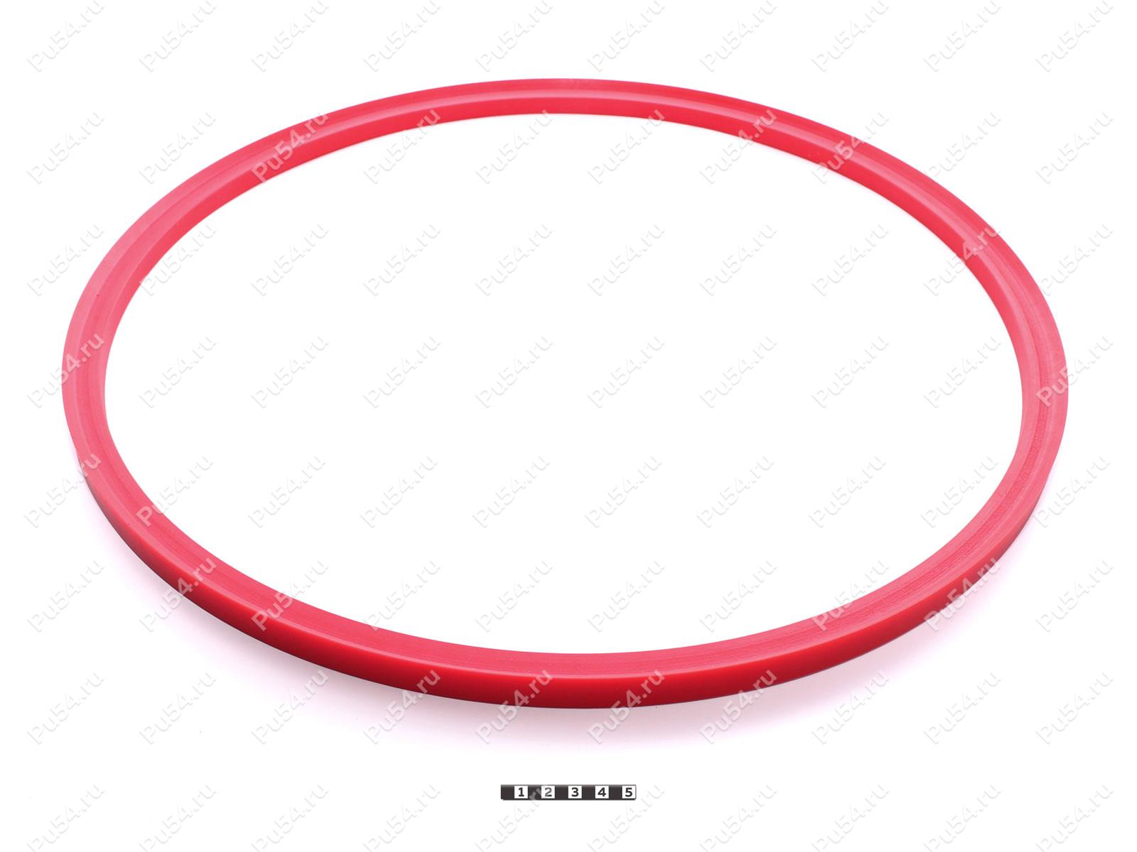 Манжета на вал в конусной дробилки Чешского производства  HCC12, Product Code 33-78-168, Polyurethane, PU54/M92/красный, Image №1
