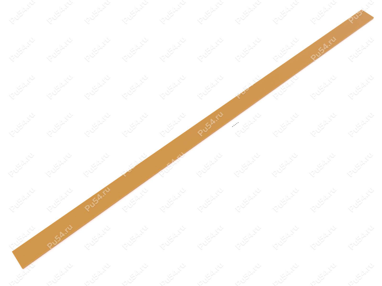 Polyurethane sheet 10х100х2500, Product Code 33-01-713, Polyurethane, PU54i/K72/темно-оранжевый, Image №1