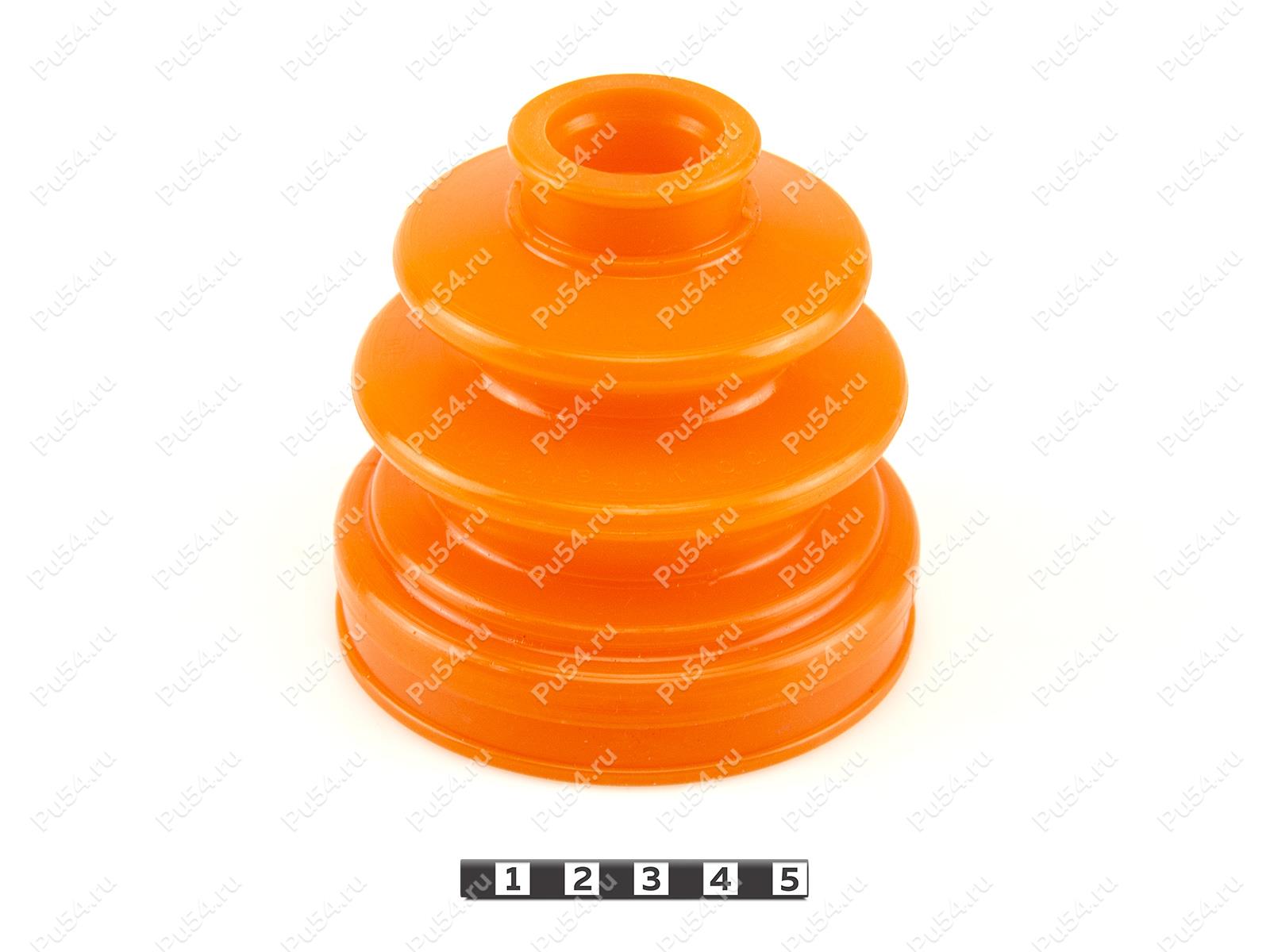 CV-joint dust boot (inner), front suspension, Product Code 3-05-015, Polyurethane, PU54/M71/orange, Image №1