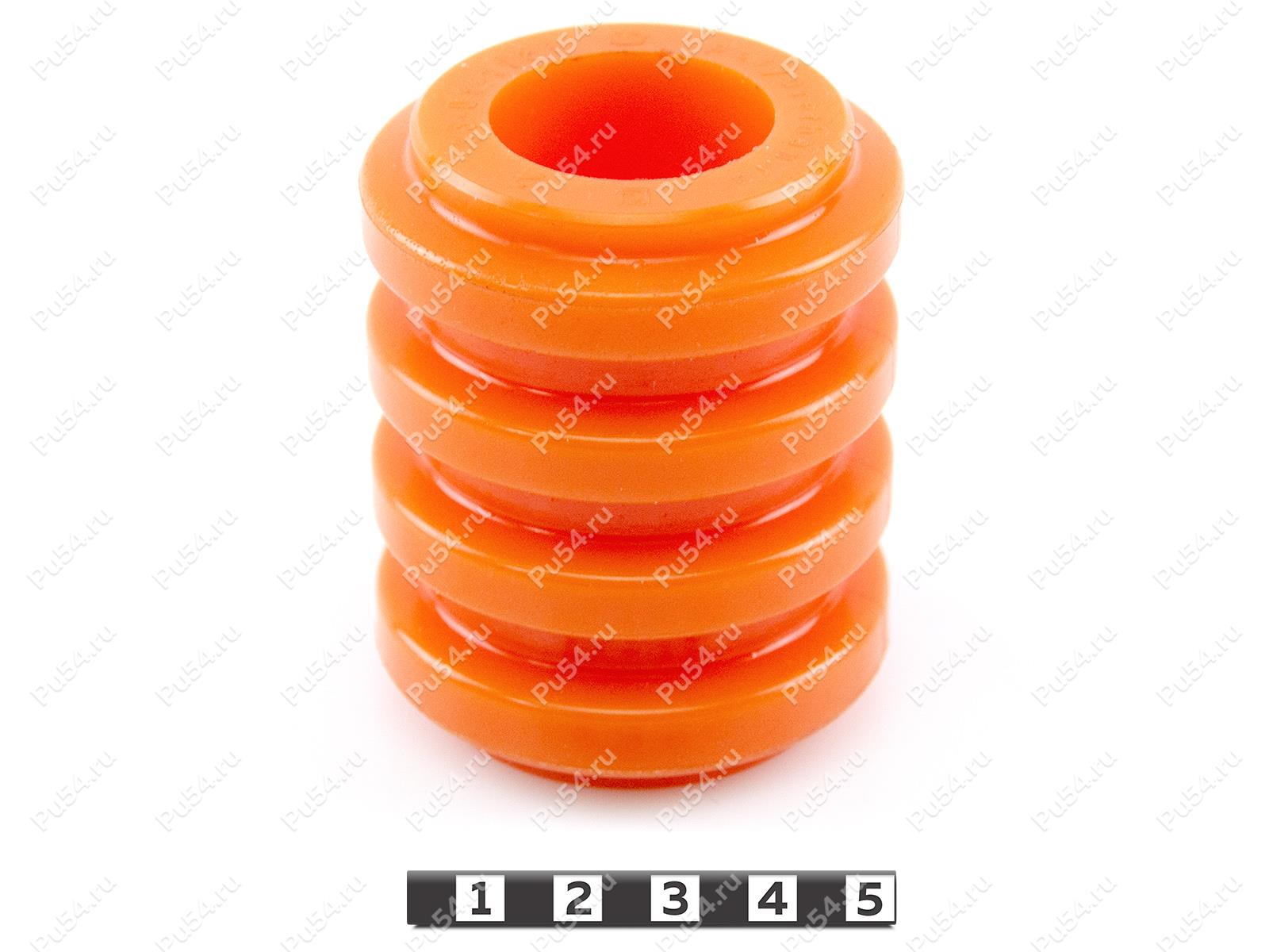Pin bush couplings replacement bush (D 57 x d 30 x H 70), Product Code 33-01-1181, Polyurethane, PU54/M71/orange, Image №1