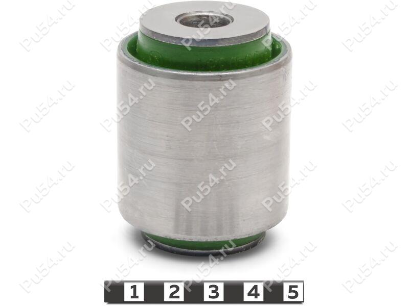 Beam silent block, rear suspension, pressed-in, Product Code 29-06-0351, Polyurethane, PU54/M80/green, Image №1