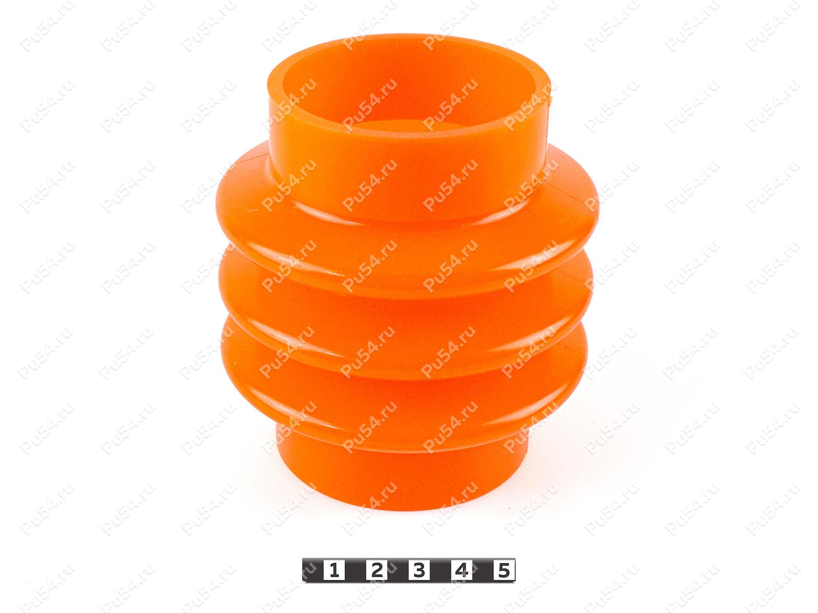 Сильфон D 95 x d 60 x H 106, Product Code 35-05-006, Polyurethane, PU54/M72/оранжевый, Image №1