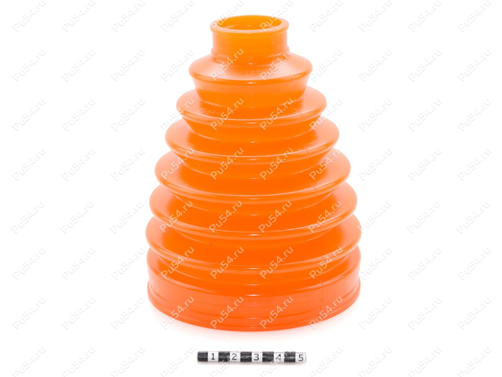 CV-joint dust boot (outer), front suspension, Product Code 1-05-027, Polyurethane, PU54/E72/red, Image №1