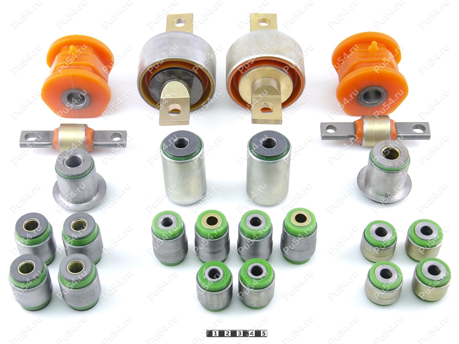 Honda CR-V RD1, RD2, ORTHIA suspension bushing kit, Product Code 7-21-001, Polyurethane, Image №1