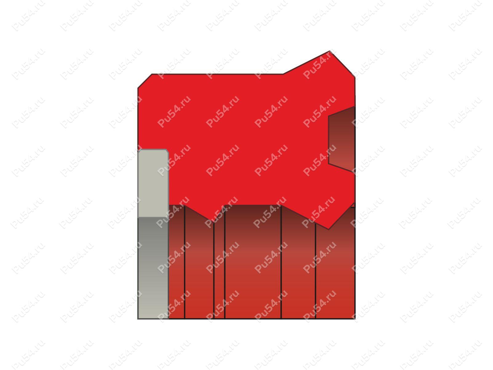 Уплотнение штока 90x105x8.5/L=9.5, аналог SDA 90 105 8.5 ASTON SEAL, Product Code 70-00-737504, Polyurethane, POM+PU92M, Image №1