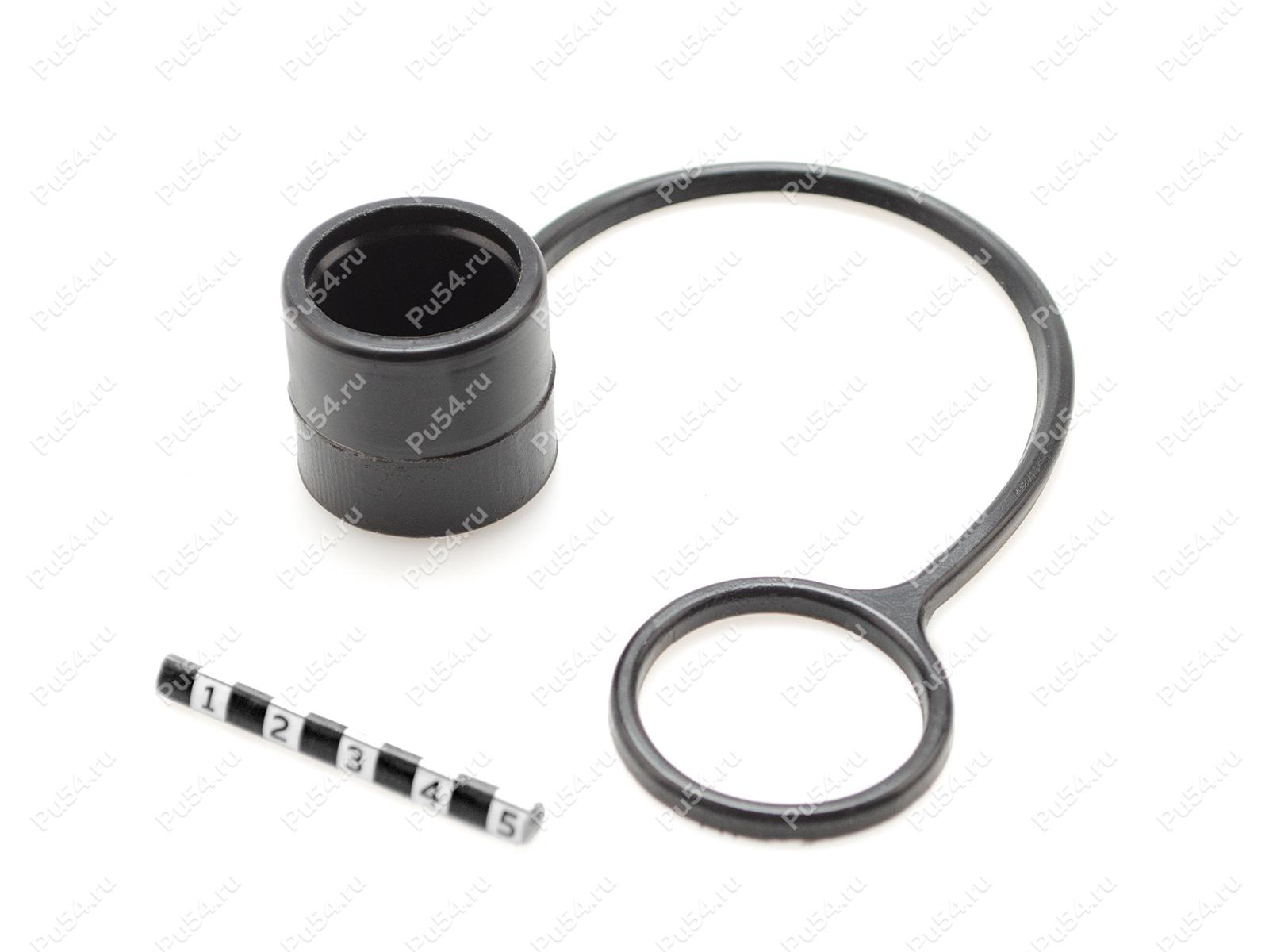 Заглушка БРС D1 27 х D2 34 х H1 21,5 х L 180, Product Code 0-00-979, Polyurethane, PU54/M80/черный, Image №1