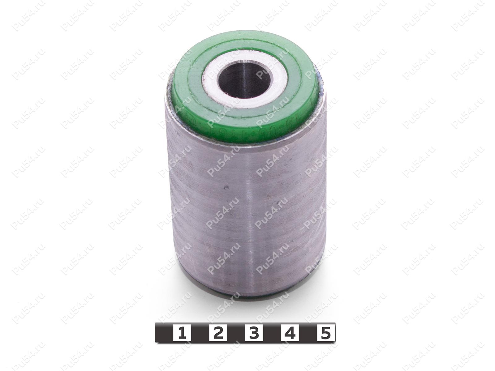 Сайлентблок рессоры задней подвески задний, Product Code 19-06-1161, Polyurethane, PU54/M80/зеленый, Image №1