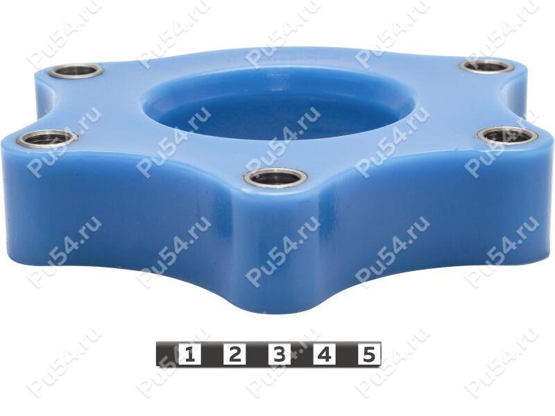 Front shock absorber strut spacer, 30 mm, Product Code 7-12-0243, Polyurethane, PU54/M87/blue, Image №1