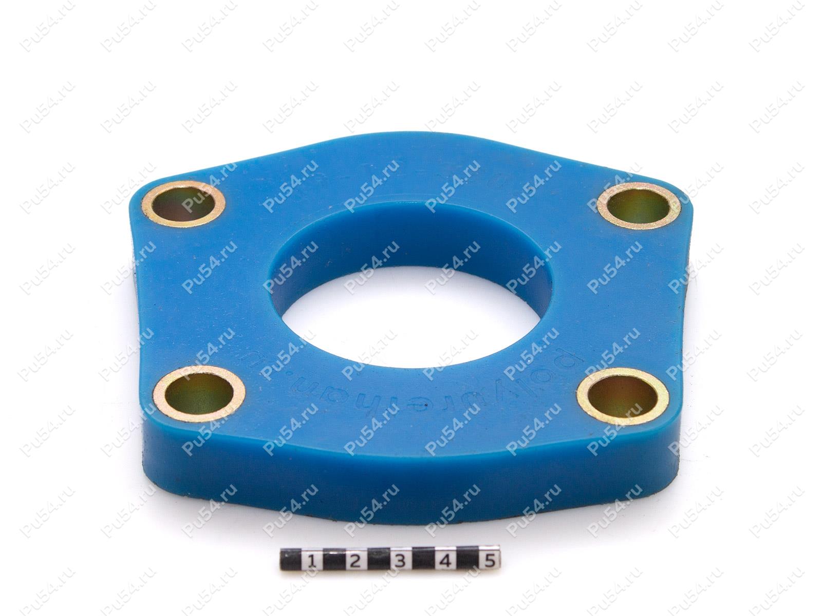 Strut mounting spacer, front suspension, Product Code 19-12-3302, Polyurethane, Полипропилен без втулок синий, Image №1