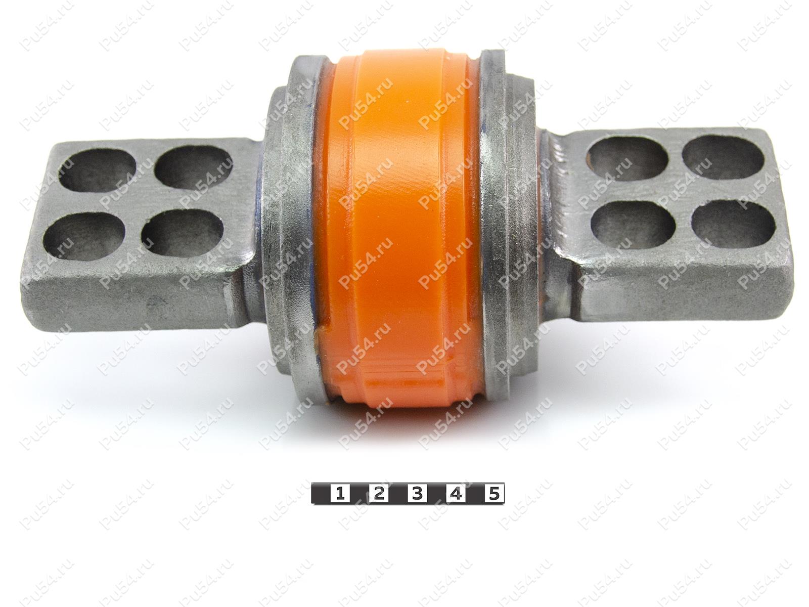 Silent block of V-shaped  arm 95 * 57 (restoration), Product Code 31-06-068, Polyurethane, PU54/M71/orange, Image №1