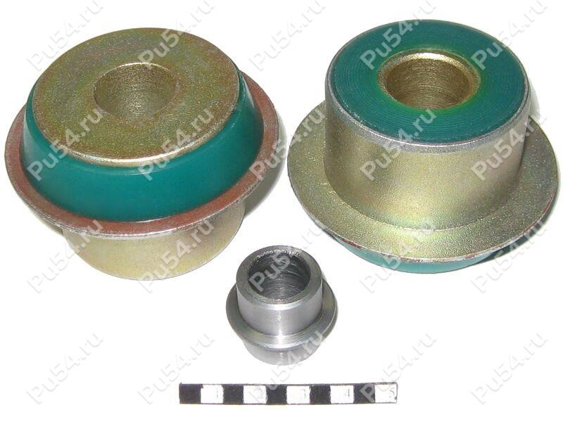 Lower control arm front silent block set (3 pcs), front suspension (pressed-in), Product Code 11-20-2081, Polyurethane, Image №1