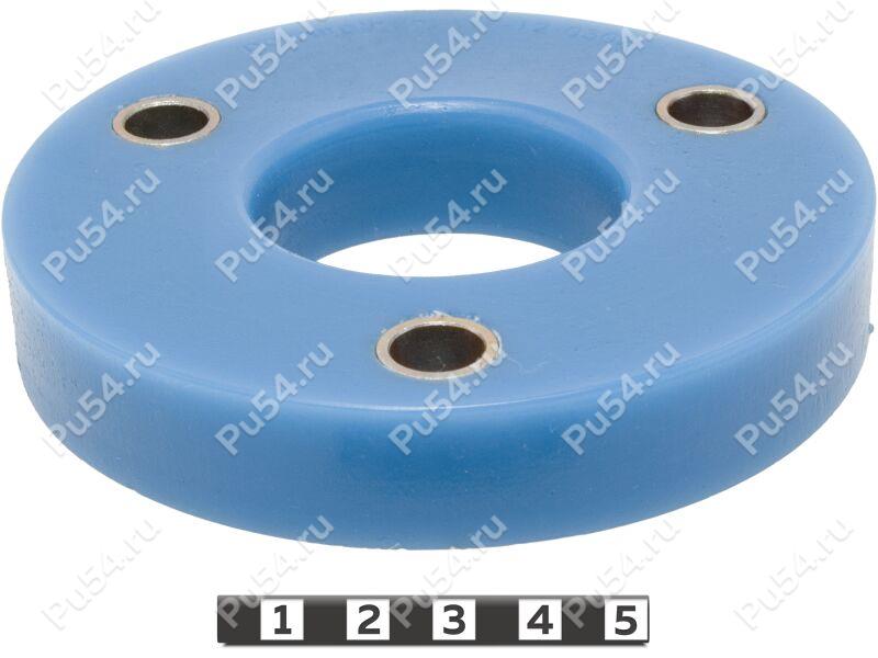 Front shock absorber strut spacer, 20 mm, Product Code 7-12-0302, Polyurethane, Полипропилен со втулками синий, Image №1