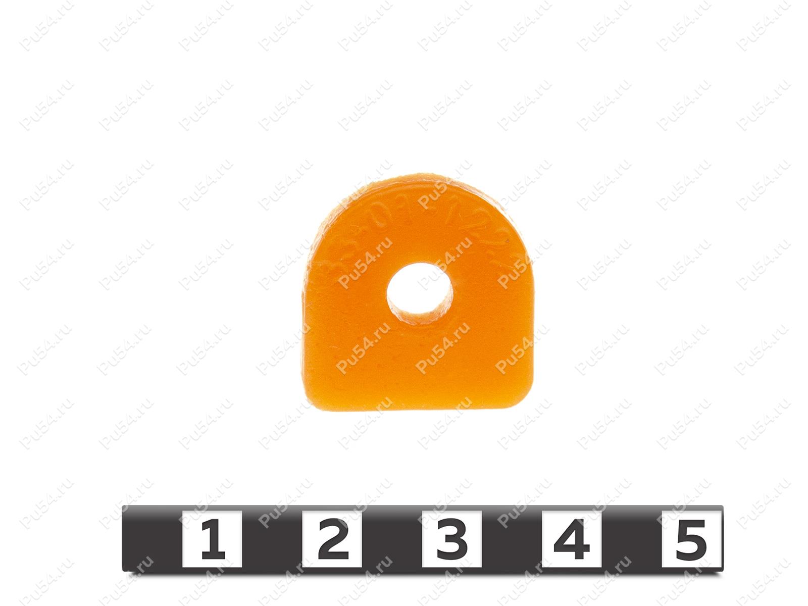Plug 20.6*20.6, Product Code 33-01-1222, Polyurethane, PU54/M72/оранжевый, Image №1