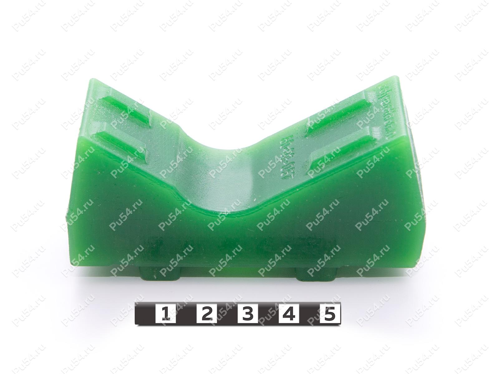 Буфер (каблук) лыжи снегохода POLARIS TITAN (2018-), Product Code 50-03-057, Polyurethane, PU54/M80/зеленый, Image №1